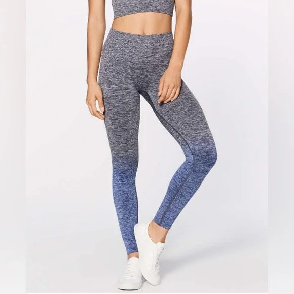 ‼️SOLD ‼️ Lululemon Balance & Resist 7/8 Tight Midnight Navy / White / Psychic - Picture 5 of 9